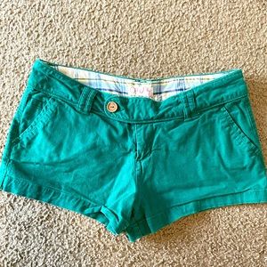 Op Teal Khaki shorts